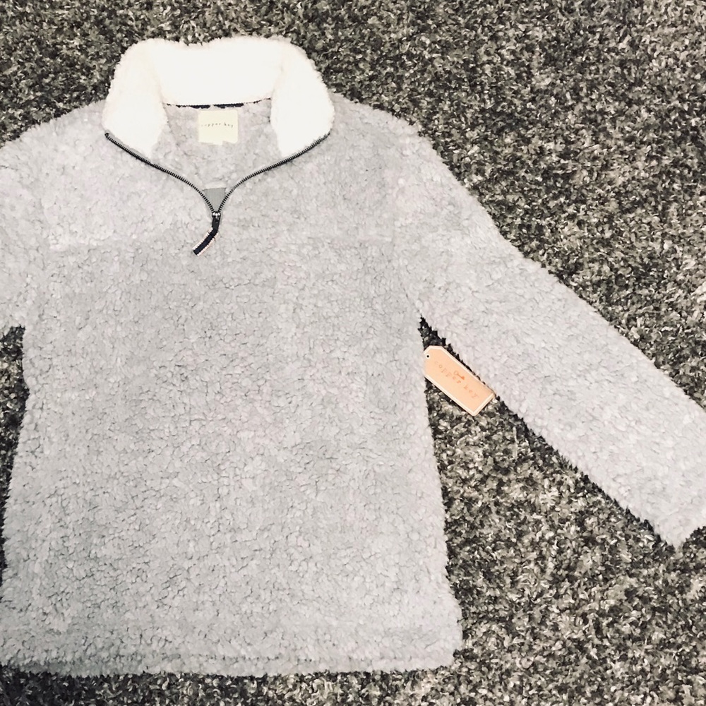NWT Copper Key Sherpa Soft Pullover S